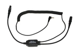 ケーブル・シールド PILOT USA PA-80H Pilot USA PA-94 Helicopter Ground Crew Extension Cable w/PTT